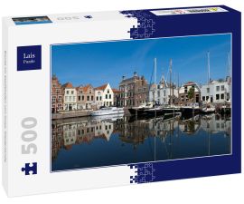 Lais Puzzle - Boote im Stadthafen von Goes, Niederlande - 500 Teile