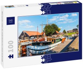 Lais Puzzle - Blick auf den Hafen der niederländischen Stadt Harderwijk - 100 Teile