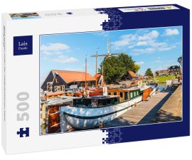 Lais Puzzle - Blick auf den Hafen der niederländischen Stadt Harderwijk - 500 Teile