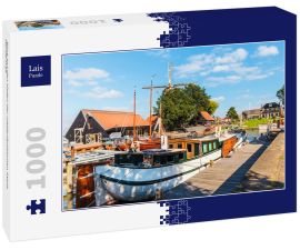 Lais Puzzle - Blick auf den Hafen der niederländischen Stadt Harderwijk - 1.000 Teile