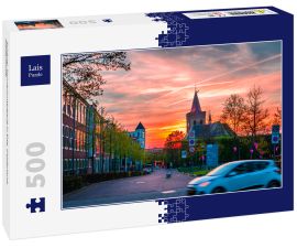 Lais Puzzle - Schöner Sonnenuntergang in Ede, Gelderland, Niederlande - 500 Teile
