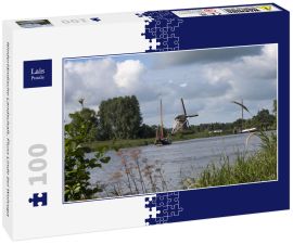 Lais Puzzle - Niederländische Landschaft. Fluss Linde bei Wolvega - 100 Teile