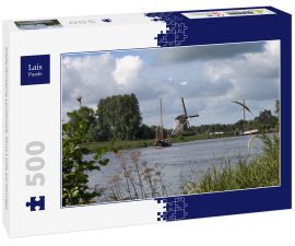 Lais Puzzle - Niederländische Landschaft. Fluss Linde bei Wolvega - 500 Teile