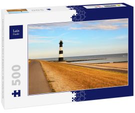Lais Puzzle - Leuchtturm Nieuwe Sluis in Breskens in der Niederlande - 500 Teile