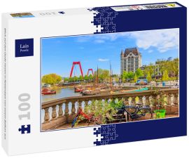 Lais Puzzle - Blick auf den Oude Haven in Rotterdam von einem Balkon aus - 100 Teile