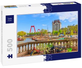 Lais Puzzle - Blick auf den Oude Haven in Rotterdam von einem Balkon aus - 500 Teile
