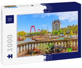 Lais Puzzle - Blick auf den Oude Haven in Rotterdam von einem Balkon aus - 1.000 Teile