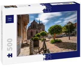 Lais Puzzle - Das alte Stadtzentrum mit dem Korenmarkt der mittelalterlichen Stadt Kampen in Overijssel in den Niederlanden - 500 Teile