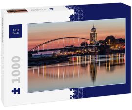 Lais Puzzle - Deventer Brücken über den Fluss IJssel bei Sonnenuntergang - 1.000 Teile