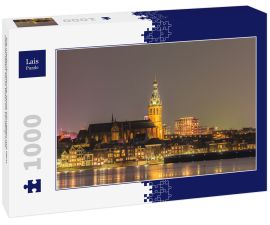 Lais Puzzle - Die niederländische Stadt Nijmegen mit dem überfluteten Fluss Waal im Vordergrund - 1.000 Teile