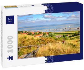 Lais Puzzle - Blick über das Wattenmeer von der friesischen Insel Vlieland bei Sonnenuntergang in einer Sommernacht. Die Friesischen Inseln sind auch als Watteninseln oder Wattenmeerinseln bekannt - 1.000 Teile