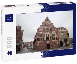 Lais Puzzle - Alte historische Gebäude wie Kirchen und Rathaus der Stadt Oudewater, Niederlande - 500 Teile