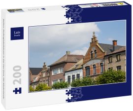Lais Puzzle - Reihen-Stufengiebelhäuser in Sas Van Gent, Die Niederlande - 200 Teile