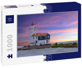 Lais Puzzle - Traditioneller Leuchtturm 'Het Paard van Marken' in Marken in den Niederlanden - 1.000 Teile