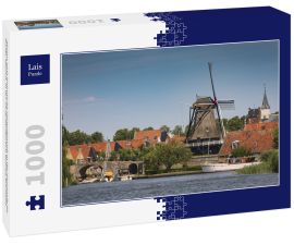 Lais Puzzle - Sloten, eine historische Festungsstadt in der Gemeinde De Fryske Marren, in der niederländischen Provinz Friesland - 1.000 Teile