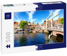 Lais Puzzle - Historische Altstadt von Alkmaar, Nordholland, mit typischen Grachtenhäusern und Zugbrücke - 500 Teile