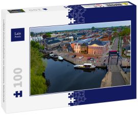 Lais Puzzle - Luftbild-Drohnenaufnahme von Heerenveen, Niederlande - 100 Teile
