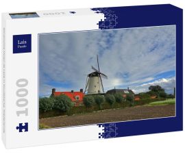 Lais Puzzle - Windmühle Molen de Lelie in Koudekerke, Niederlande - 1.000 Teile