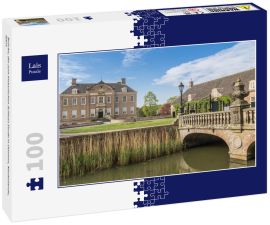 Lais Puzzle - Brücke, die zum historischen Schloss Eerde in Ommen, Niederlande, führt - 100 Teile