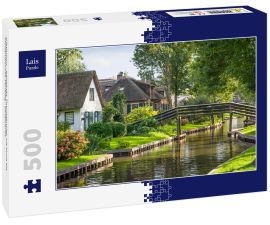 Lais Puzzle - Giethoorn - beliebtes Touristenziel, oft auch als "Holländisches Venedig" bezeichnet - 500 Teile