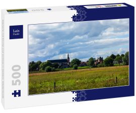 Lais Puzzle - Szenerie mit Kirche und Schloss in Hattem, Niederlande - 500 Teile