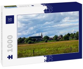 Lais Puzzle - Szenerie mit Kirche und Schloss in Hattem, Niederlande - 1.000 Teile