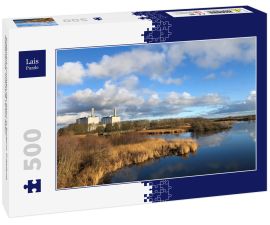Lais Puzzle - Kraftwerk inmitten der Natur in Burgum, Friesland, Niederlande. Industrie versus Natur - 500 Teile
