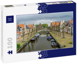 Lais Puzzle - das Stadtzentrum der malerischen niederländischen Stadt Sloten - 100 Teile