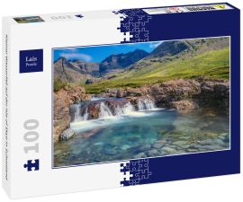 Lais Puzzle - Kleiner Wasserfall auf der Isle of Skye in Schottland - 100 Teile