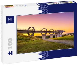 Lais Puzzle - Falkirk Wheel bei Sonnenuntergang, Schottland, Vereinigtes Königreich - 100 Teile