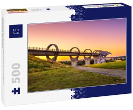 Lais Puzzle - Falkirk Wheel bei Sonnenuntergang, Schottland, Vereinigtes Königreich - 500 Teile