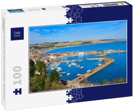 Lais Puzzle - Luftaufnahme des Hafens in der Bucht von Stonehaven, Aberdeenshire, Schottland - 100 Teile