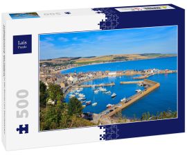 Lais Puzzle - Luftaufnahme des Hafens in der Bucht von Stonehaven, Aberdeenshire, Schottland - 500 Teile