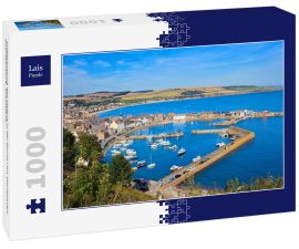 Lais Puzzle - Luftaufnahme des Hafens in der Bucht von Stonehaven, Aberdeenshire, Schottland - 1.000 Teile
