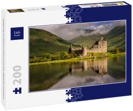 Lais Puzzle - Spiegelung von Kilchurn Castle in Loch Awe, Highlands, Schottland - 200 Teile