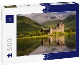 Lais Puzzle - Spiegelung von Kilchurn Castle in Loch Awe, Highlands, Schottland - 500 Teile