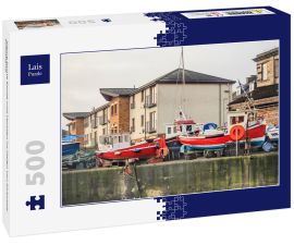 Lais Puzzle - Kleine bunte Boote und Yachten im Hafen von Kirkcaldy Schottland - 500 Teile