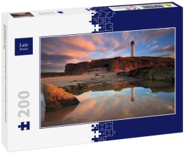Lais Puzzle - Erstaunlich Sonnenuntergang über Lossiemouth Leuchtturm (Schottland UK) - 200 Teile