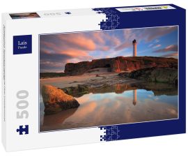 Lais Puzzle - Erstaunlich Sonnenuntergang über Lossiemouth Leuchtturm (Schottland UK) - 500 Teile