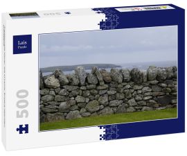 Lais Puzzle - Traditionelle Mauer, Isle of Lewis, Äussere Hebriden, Schottland - 500 Teile