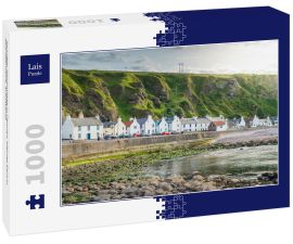 Lais Puzzle - Sonniger Nachmittag in Pennan, kleines Dorf in Aberdeenshire, Schottland - 1.000 Teile