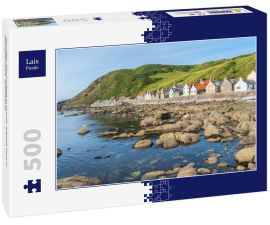 Lais Puzzle - Sonniger Nachmittag in Crovie, kleines Dorf in Aberdeenshire, Schottland - 500 Teile
