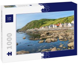 Lais Puzzle - Sonniger Nachmittag in Crovie, kleines Dorf in Aberdeenshire, Schottland - 1.000 Teile