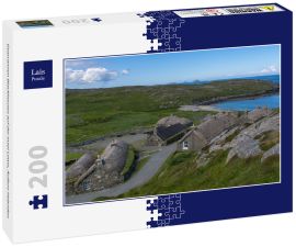 Lais Puzzle - Gearrannen Blackhouses auf der Insel Lewis, Äußere Hebriden - 200 Teile