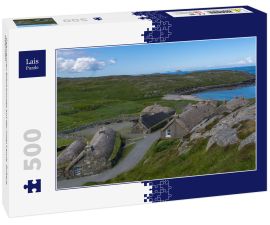 Lais Puzzle - Gearrannen Blackhouses auf der Insel Lewis, Äußere Hebriden - 500 Teile