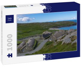 Lais Puzzle - Gearrannen Blackhouses auf der Insel Lewis, Äußere Hebriden - 1.000 Teile