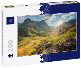 Lais Puzzle - Talblick unterhalb der Berge von Glencoe, Lochaber, HIghlands, Schottland - 200 Teile