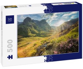 Lais Puzzle - Talblick unterhalb der Berge von Glencoe, Lochaber, HIghlands, Schottland - 500 Teile