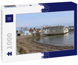 Lais Puzzle - Blick auf den malerischen Hafen und die umliegenden Gebäude auf der Isle of Whithorn in Dumfires und Galloway in Schottland. Einer der südlichsten Häfen in Schottland - 1.000 Teile
