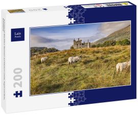 Lais Puzzle - Schottische Blackface-Rammen auf Kilchurn Castle, Argyll und Bute, Schottland - 200 Teile